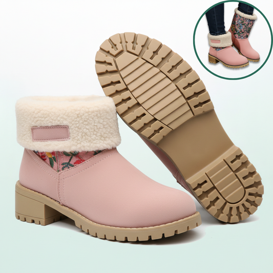 Zimowe botki Almira na obcasie z konstrukcją 2 w 1